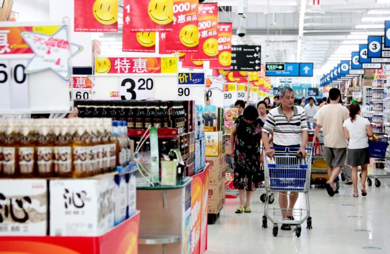 Les supermarchés dans le rouge en Chine 